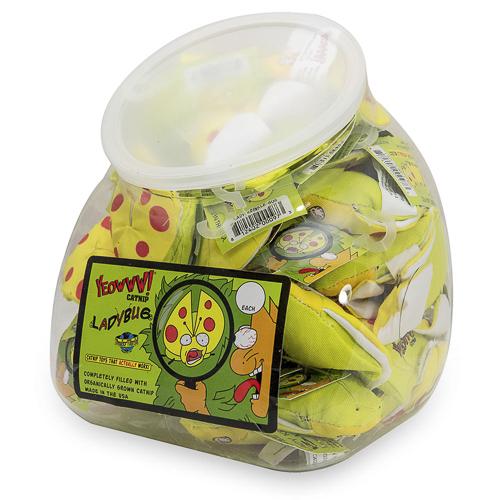 Yeowww! Jug of Lady Krinkle Bugs Catnip Cat Toy