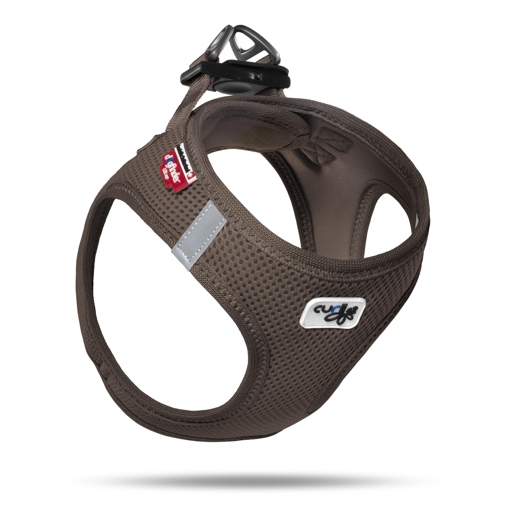 Curli Air-Mesh Vest Dog Harness, Brown, XX-Small