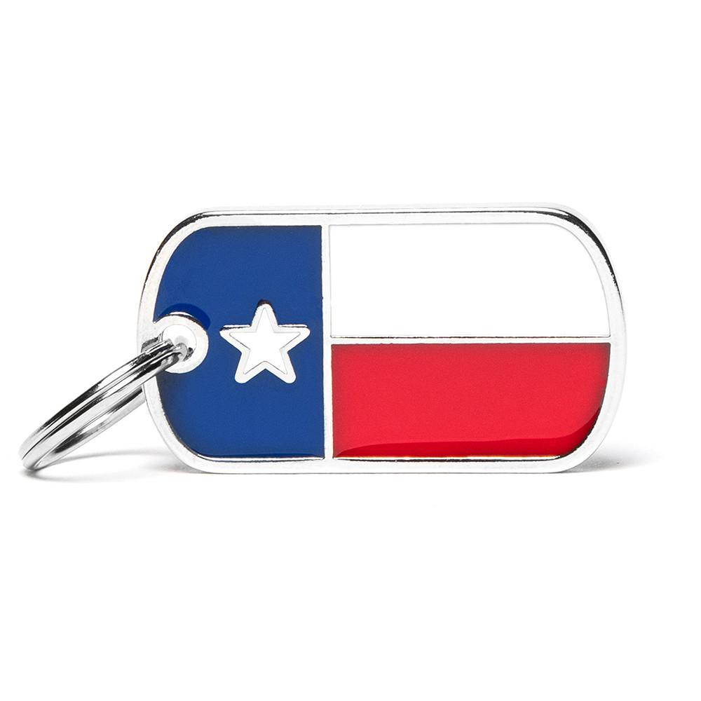 MyFamily Flags Texas State Pet ID Tag, Medium