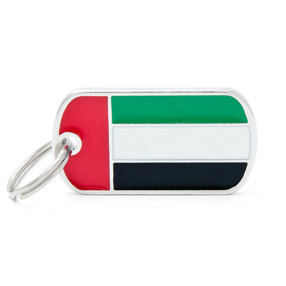 MyFamily Flags United Arab Pet ID Tag, Medium