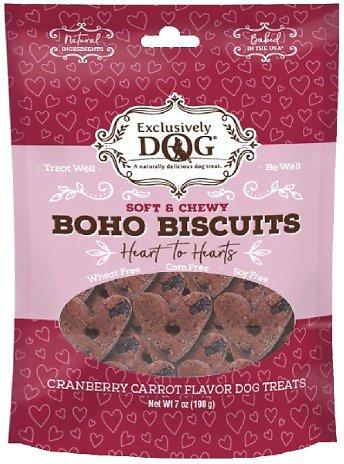 Exclusively Dog Boho Biscuits Cranberry & Carrot Dog Treats, 7-oz