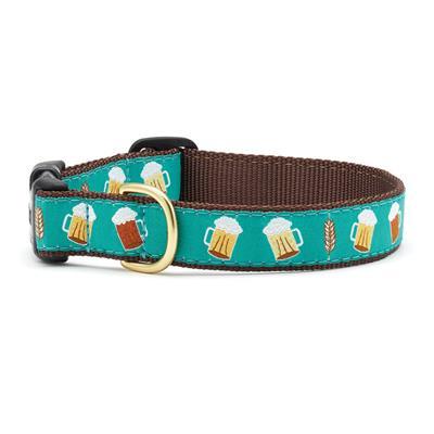 Up Country Dog Collar, Beer, 1-in x 21-27-in
