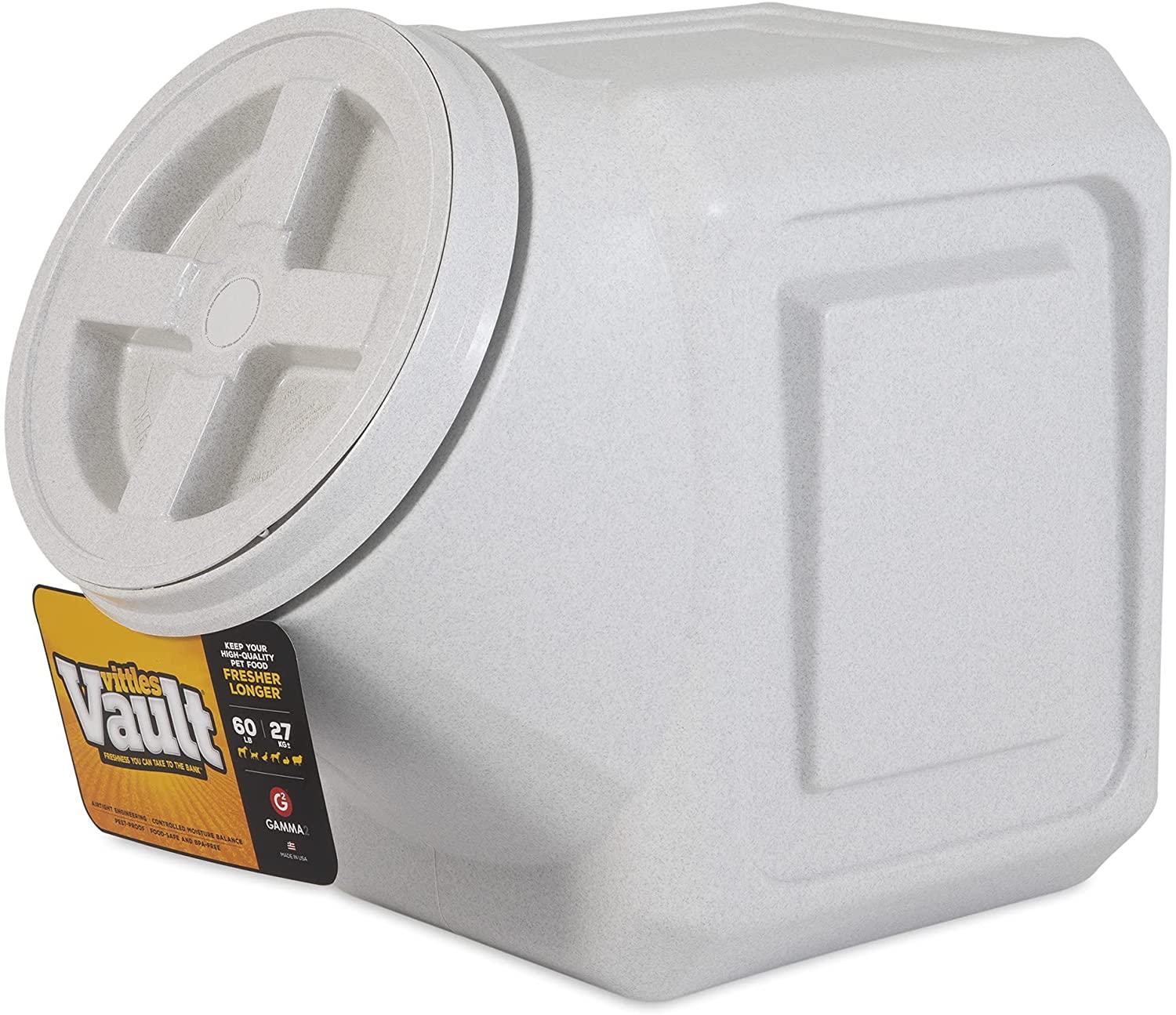 Gamma2 Vittles Vault Airtight Stackable Pet Food Storage, 60-lb