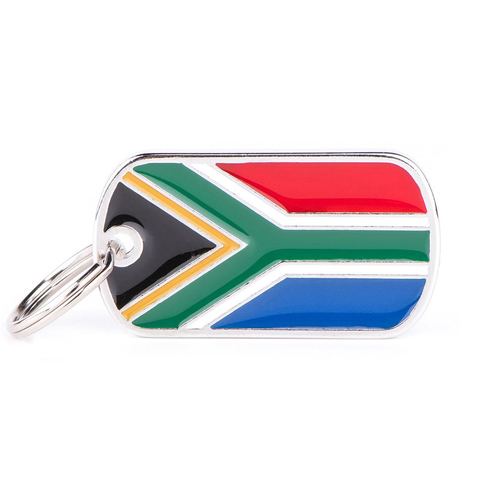 MyFamily Flags South Africa Pet ID Tag, Medium