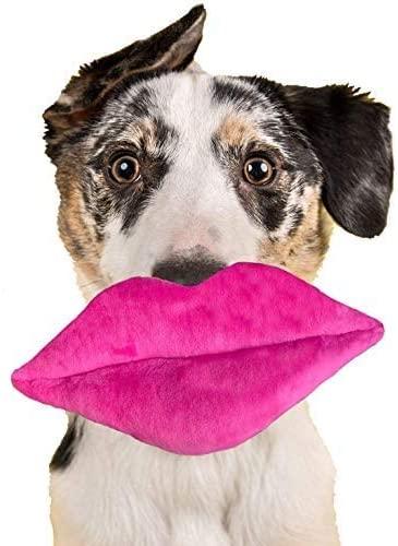 Huxley & Kent Power Plush Valentine's Day Hot Lips Dog Toy