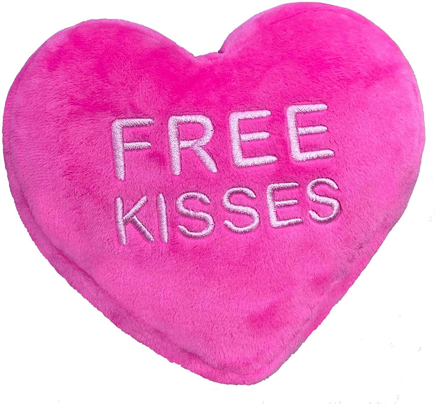 Huxley & Kent Power Plush Free Kisses Heart Dog Toy