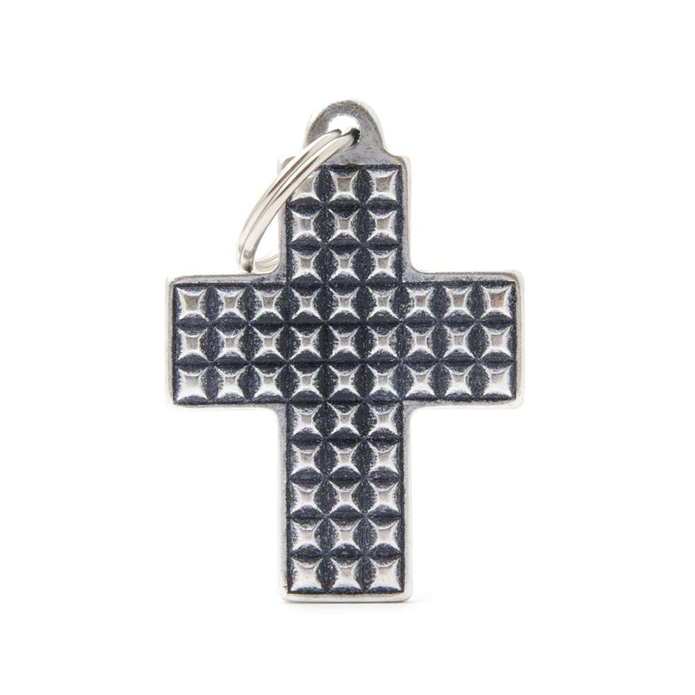 MyFamily Bronx Cross Crox Studs Pet ID Tag, Big