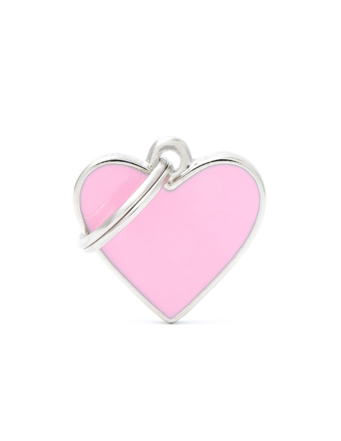 MyFamily Heart Pet ID Tag, Pink