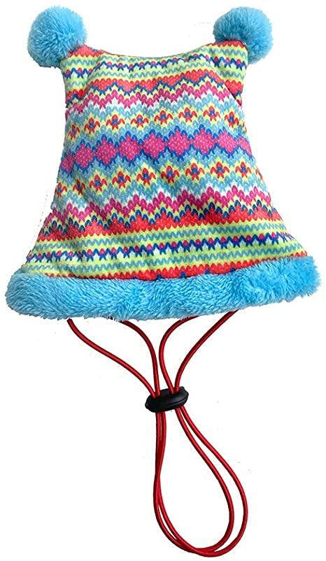 Huxley & Kent Fairisle Double Peak Hat with SnugFit for Dogs, Small