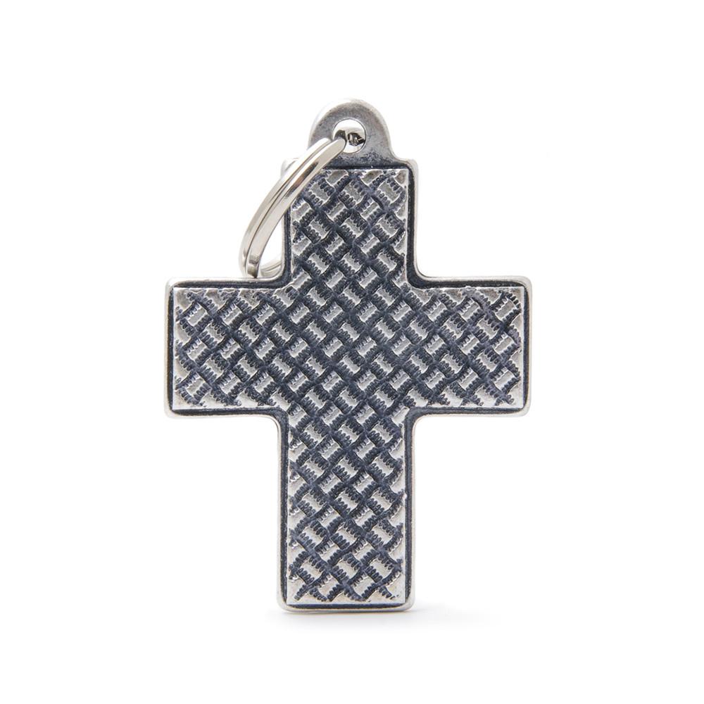 MyFamily Bronx Platform Cross Pet ID Tag, Big
