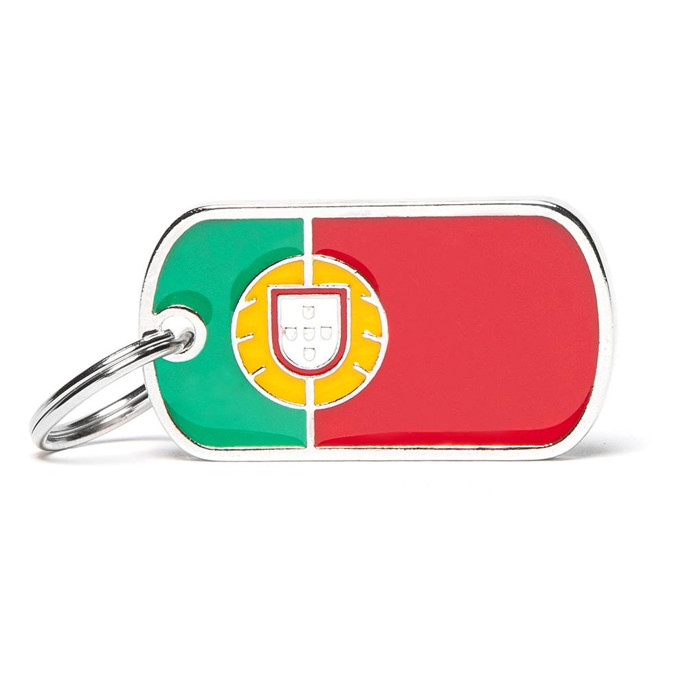 MyFamily Flags Portuguese Pet ID Tag, Medium
