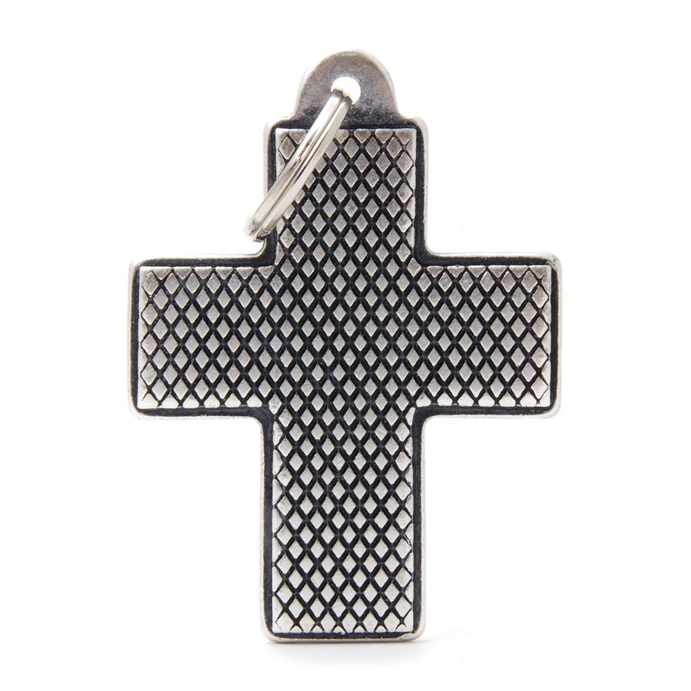MyFamily Bronx Rhombus Cross Pet ID Tag, X-Large