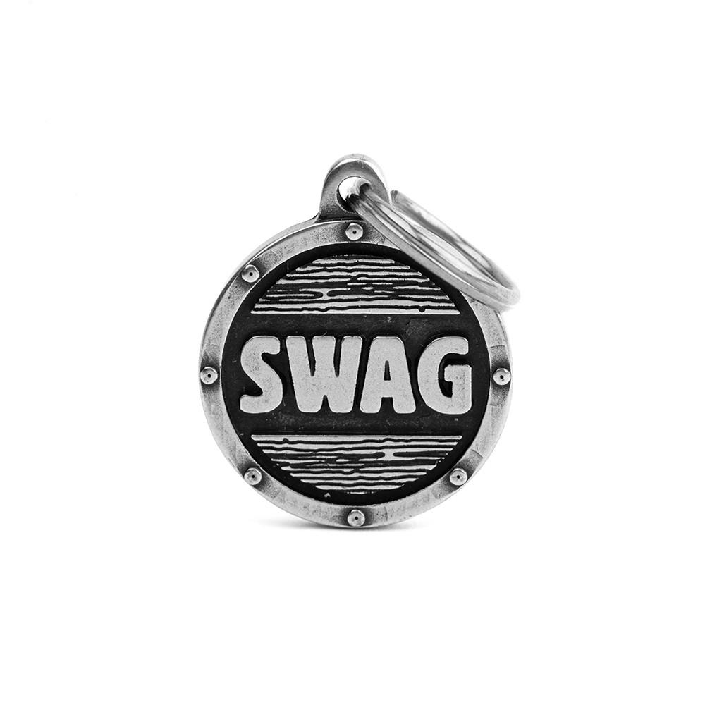 MyFamily Bronx Circle Swag Pet ID Tag, Medium
