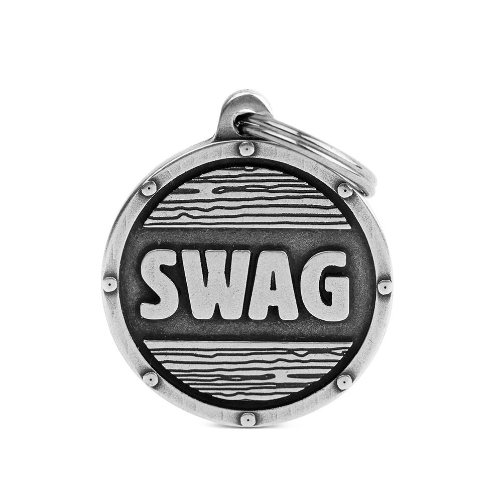 MyFamily Bronx Circle Swag Pet ID Tag, Big