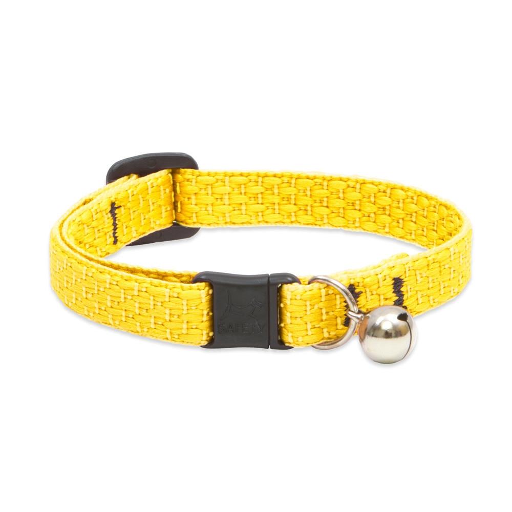 Lupine Pet Eco Safety Collar with Bell for Cats, Sunshine, 1/2-in x 8-12-in (Size: 1/2-in x 8-12-in)