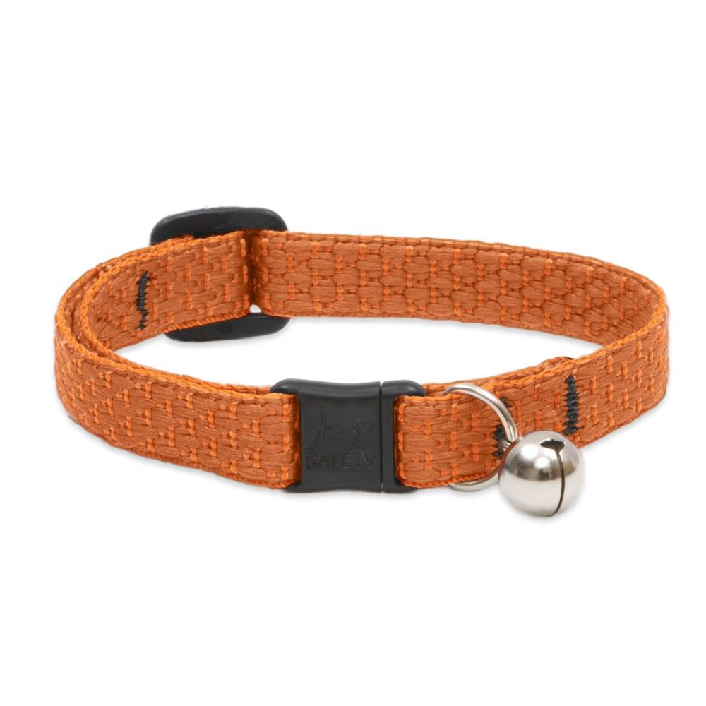Lupine Pet Eco Safety Collar with Bell for Cats, Pumpkin, 1/2-in x 8-12-in (Size: 1/2-in x 8-12-in)