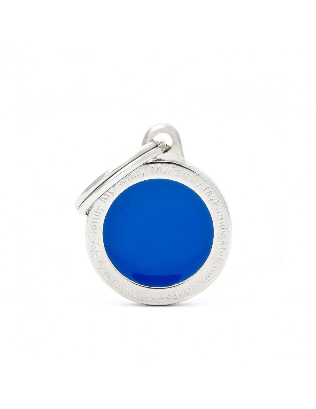 MyFamily Circle Logo Pet ID Tag, Blue