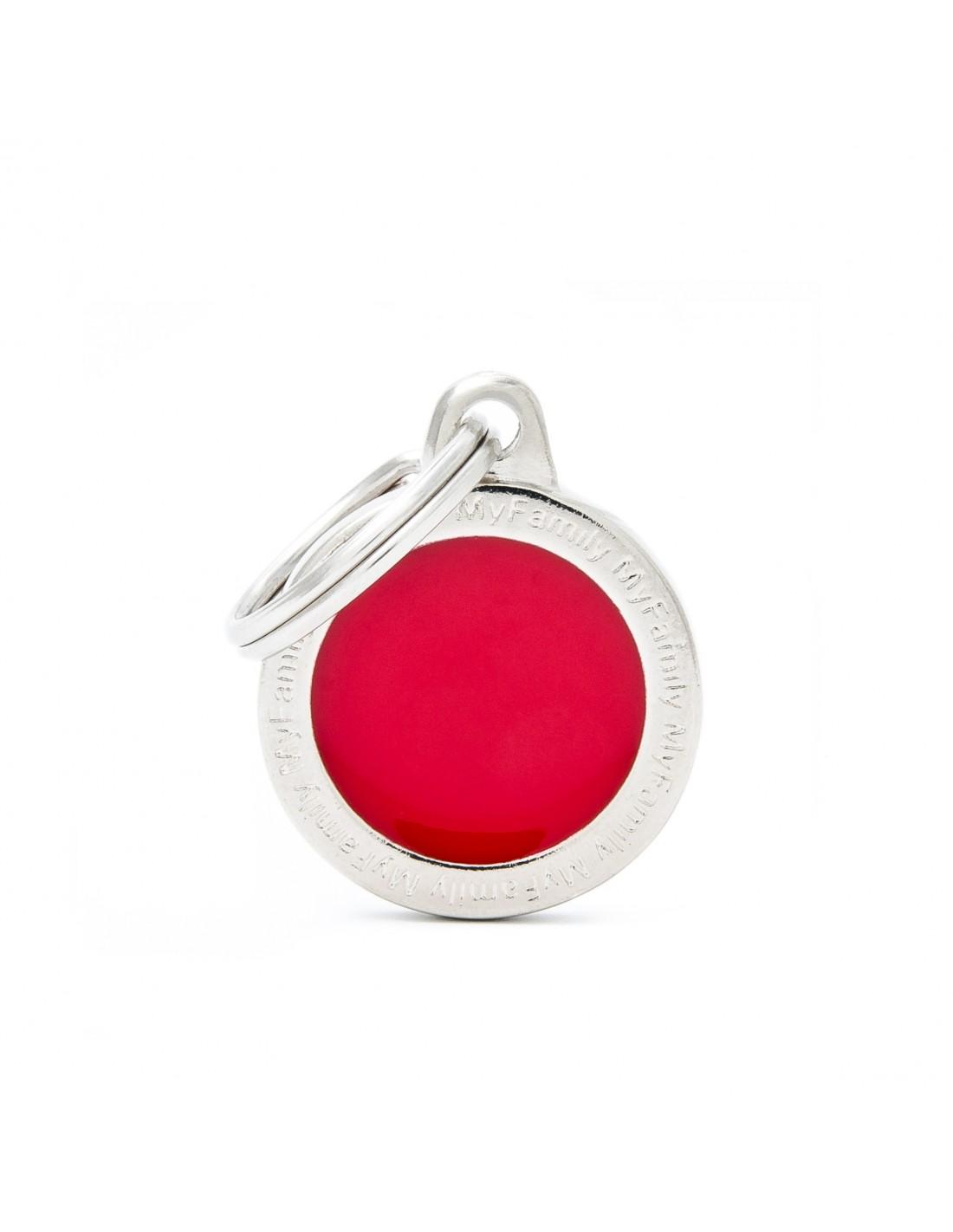 MyFamily Circle Logo Pet ID Tag, Red