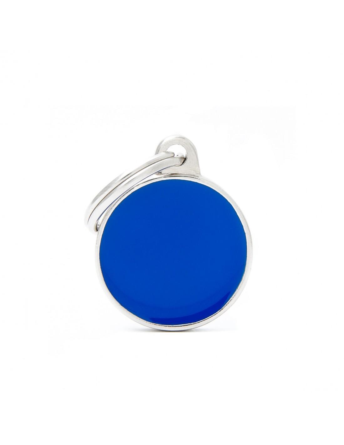 MyFamily Circle Handmade Pet ID Tag, Blue, Small