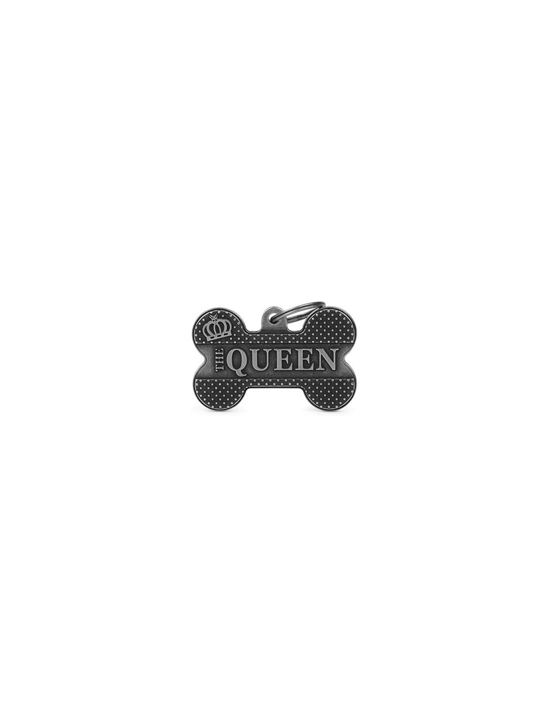 MyFamily Bronx Bone Queen Pet ID Tag, X-Large