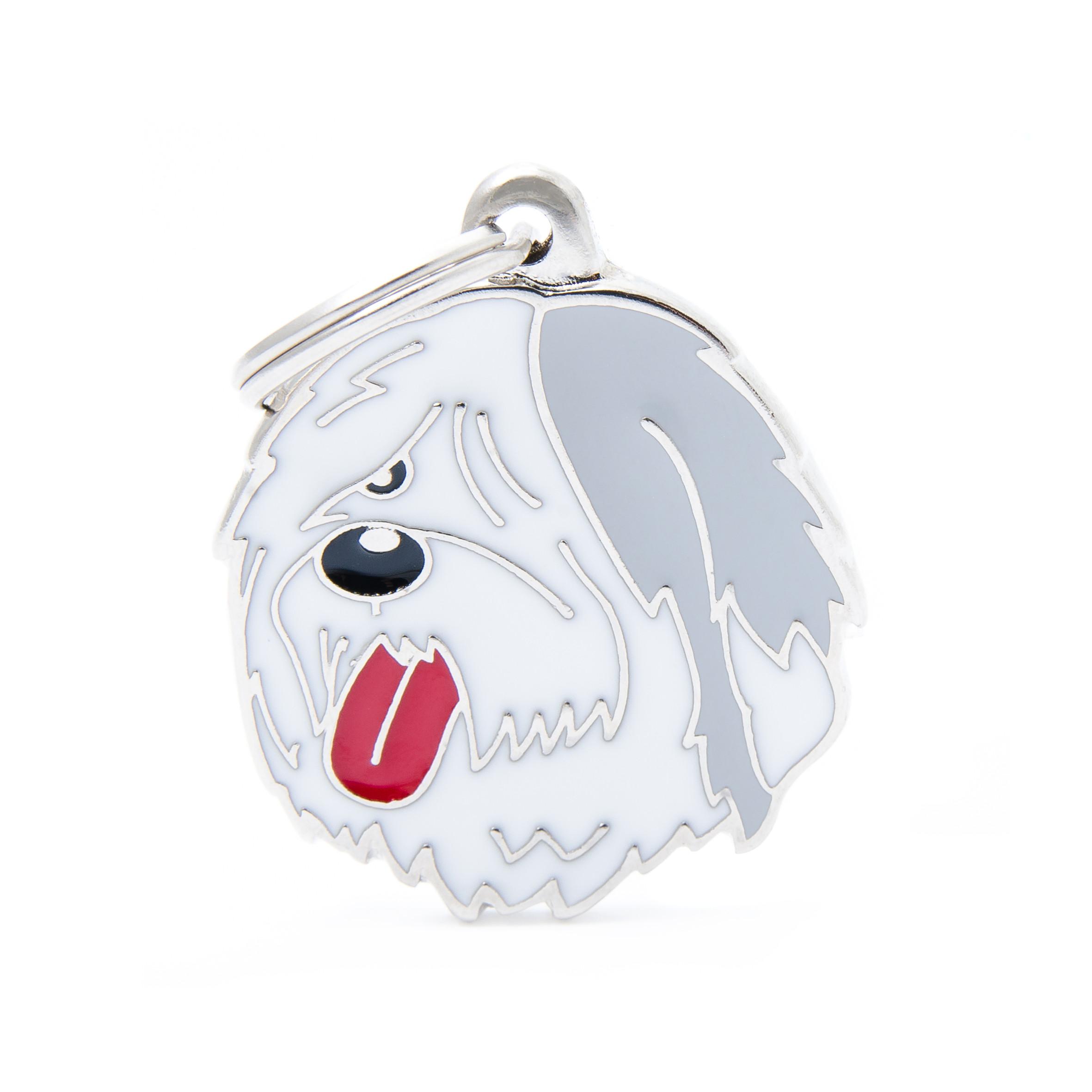 MyFamily Friends Old English Sheepdog Pet ID Tag, Medium
