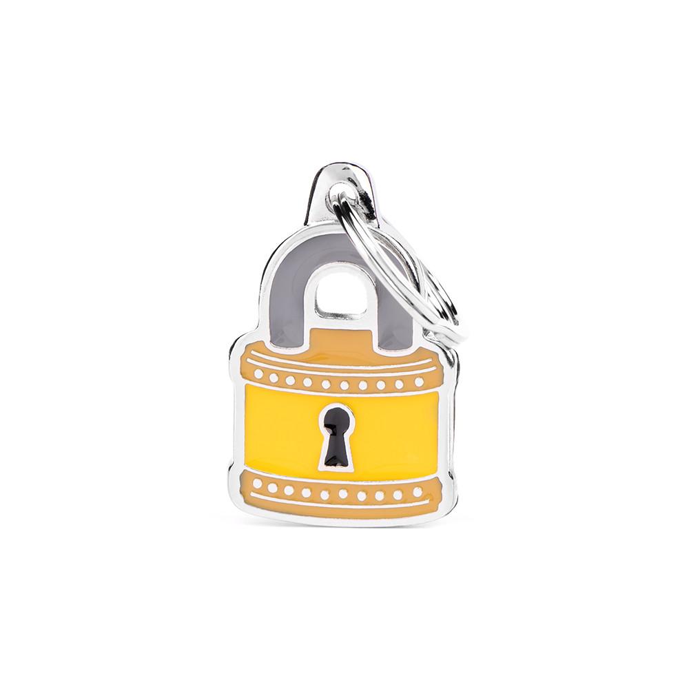 MyFamily Charms Padlock Pet ID Tag, Medium (Size: Medium)