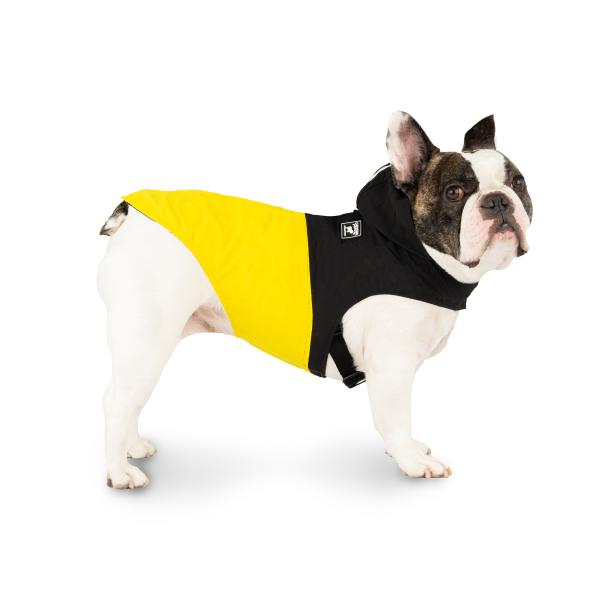 Canada Pooch Pack it Dog Jacket, Black/Yellow, 28