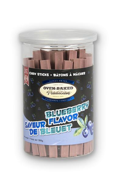 Oven-Baked Tradition Bâtonnets à mâcher Friandises pour chiens aux myrtilles, 200-grammes