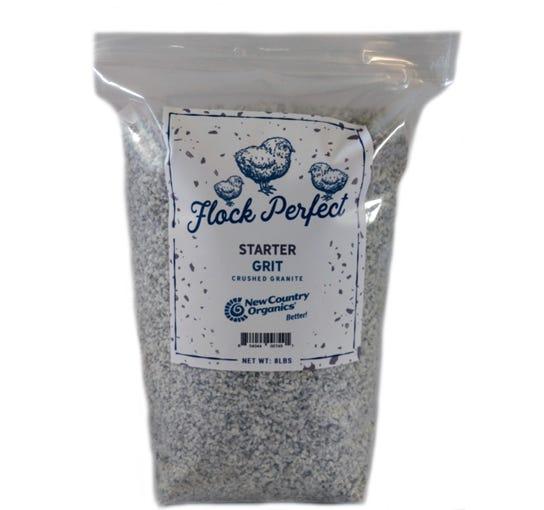 New Country Organics Flock Perfect Starter Grit Poultry Feed, 8-lb