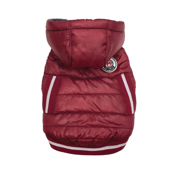 foufouBRANDS Arctic Tek Parka Dog Coat, Red, 3X-Large