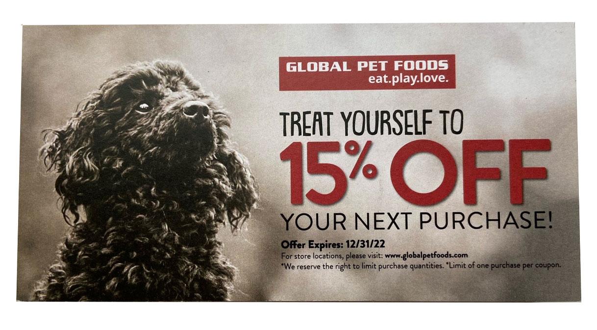 15% Off Coupon Pad -GPFD Item #2000003
