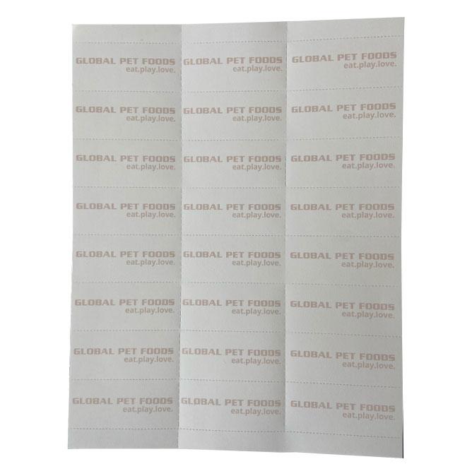 Perforated Label Paper -GPFD Item #2000057