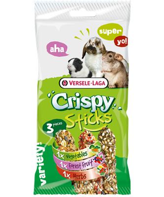 Versele-Laga Crispy Sticks Triple Variety Pack Small Animal Treats, 165-gram