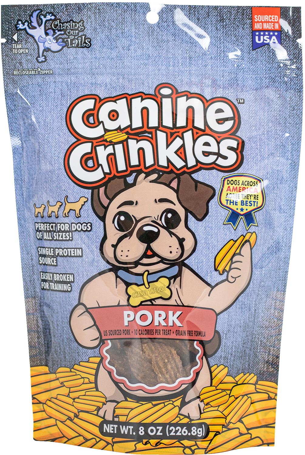Chasing Our Tails Canine Crinkles Pork Dog Treats