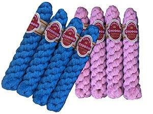 Loopies Stoggies Rope Dog Toy, Pink/Blue, Petite