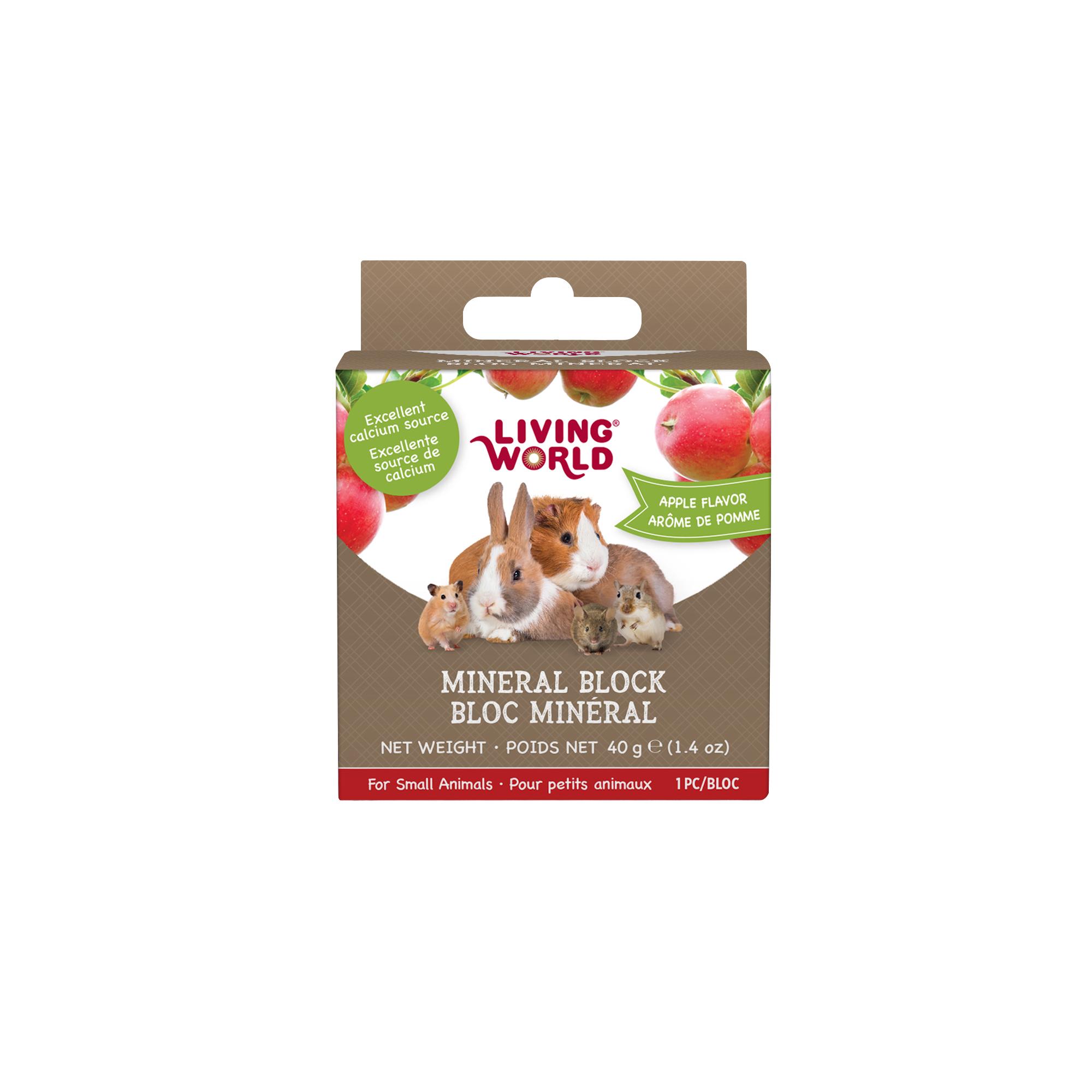 Living World Apple Flavour Mineral Blocks for Small Animals