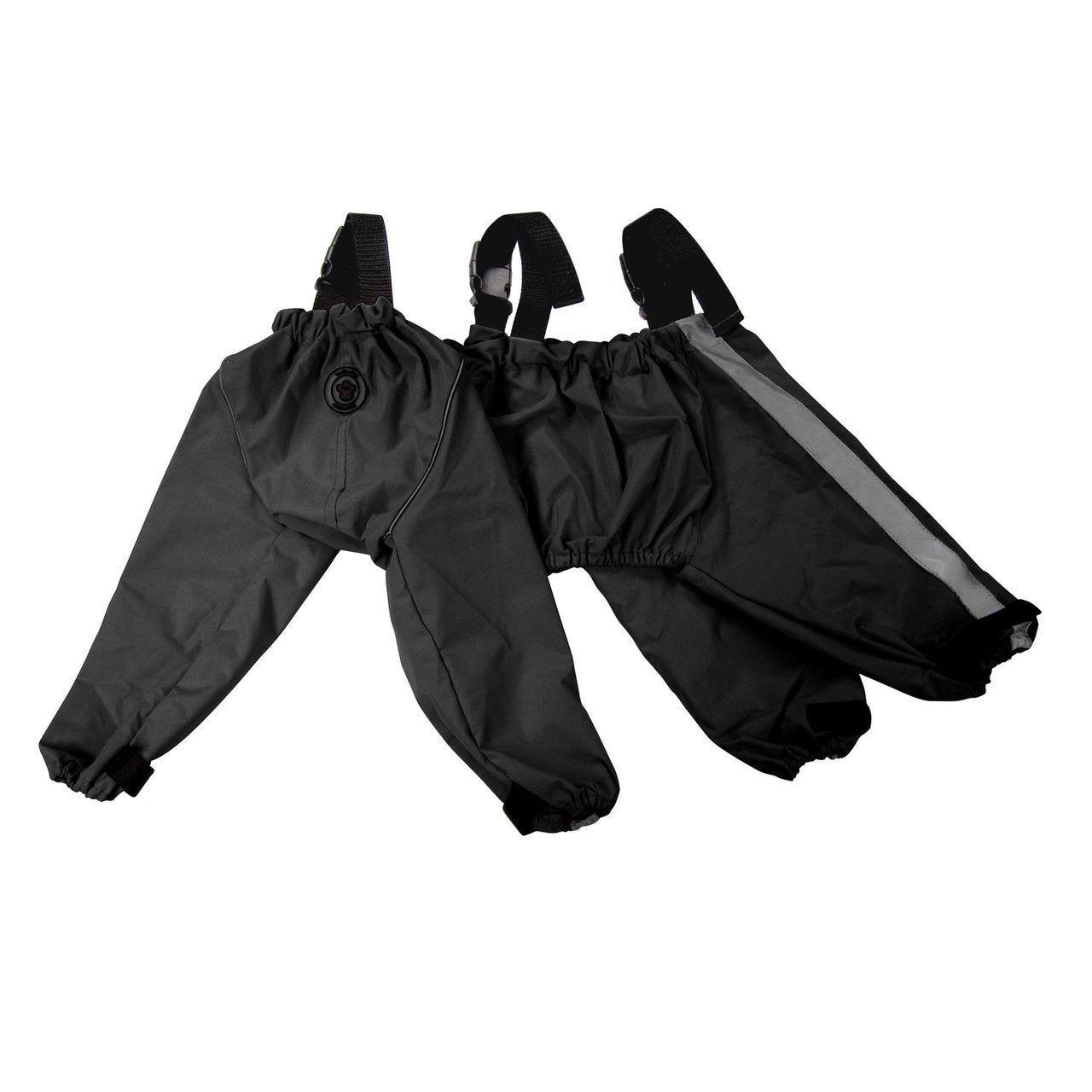 foufouBRANDS Bodyguard Protective All-Weather Dog Pants, Black, X-Large
