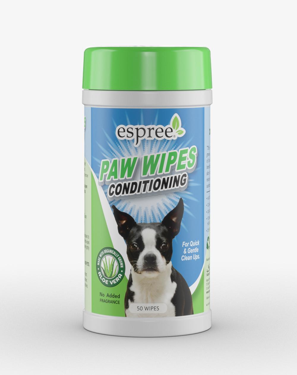 Espree Conditioning Paw Wipes for Dogs, 50-count
