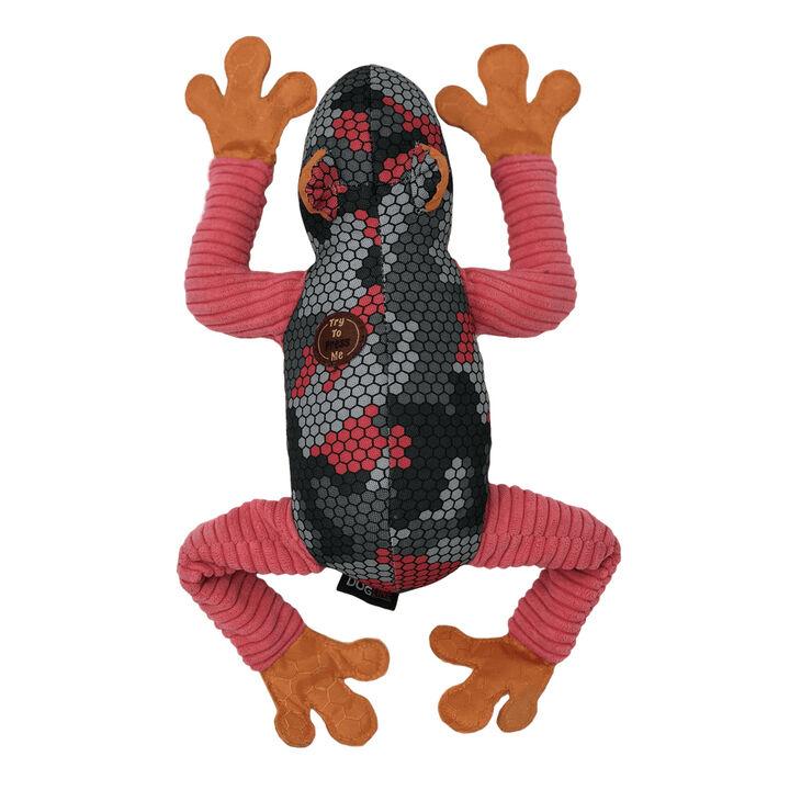 Dogline Street Frog with Moving Legs Dog Toy, 14-in