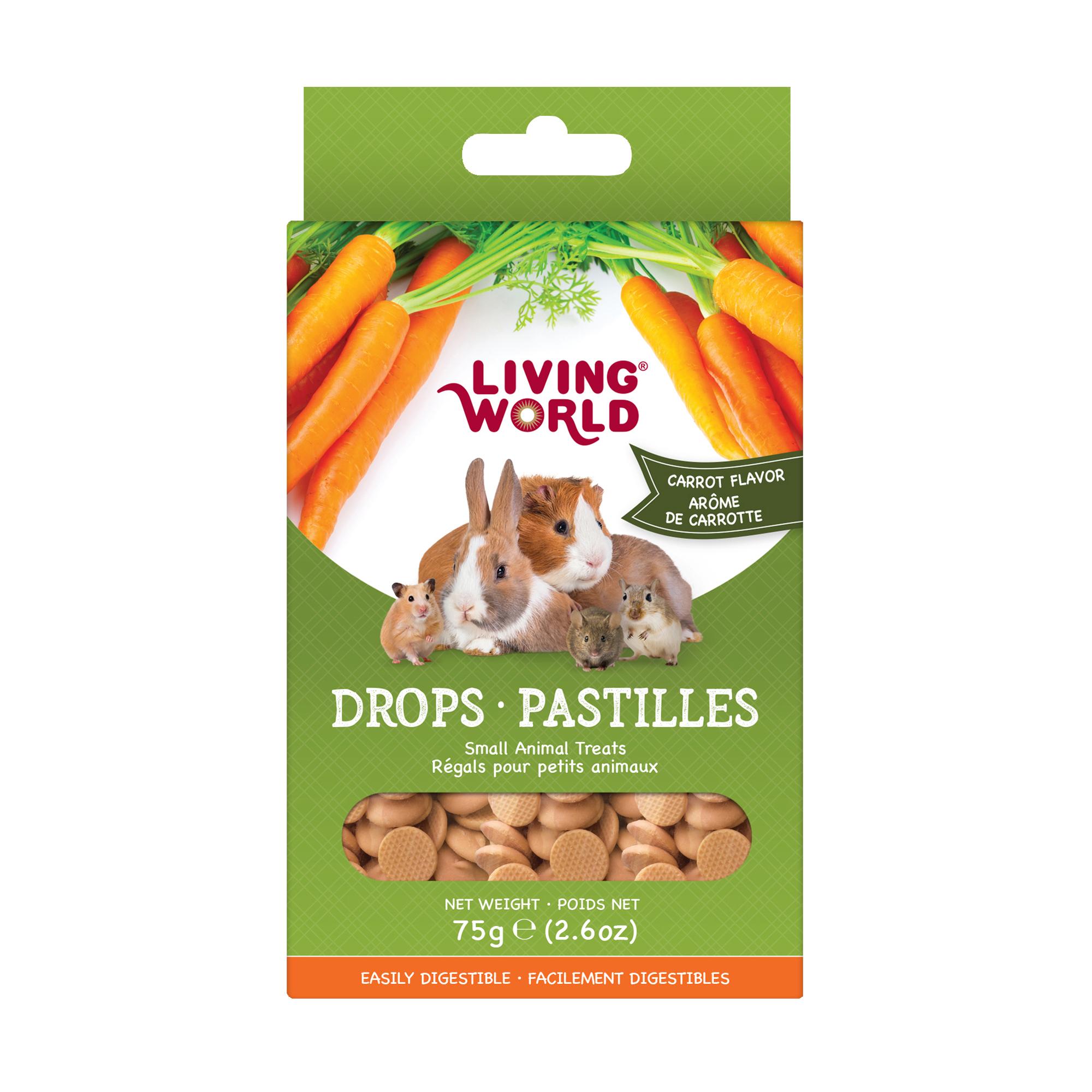 Living World Drops Carrot Flavor Small Animal Treats