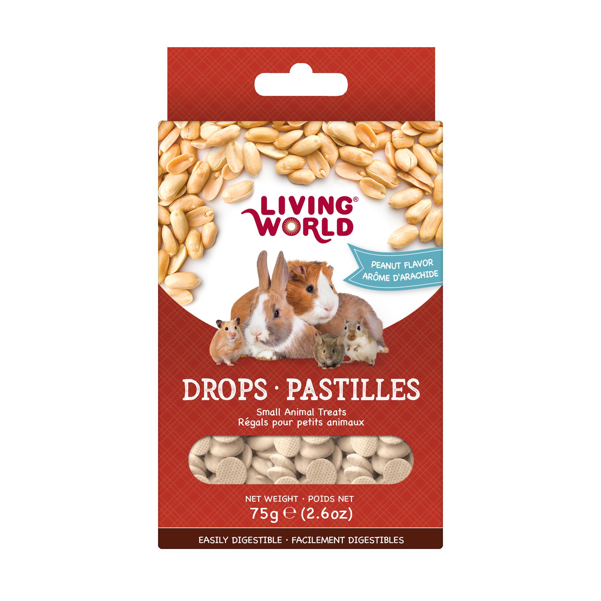 Living World Drops Peanut Flavor Small Animal Treats