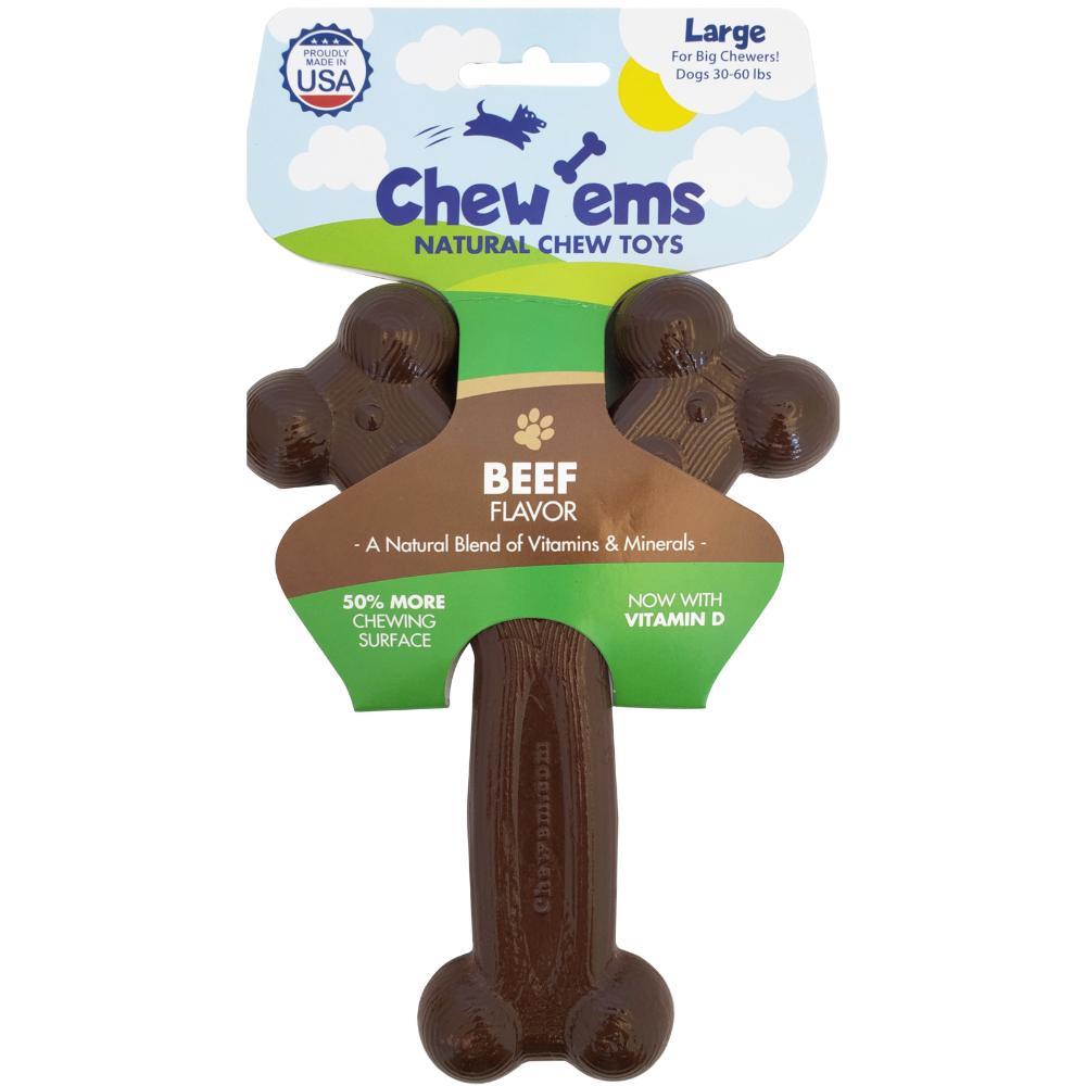 Chew'ems Healthy Chew Beef Dog Toy