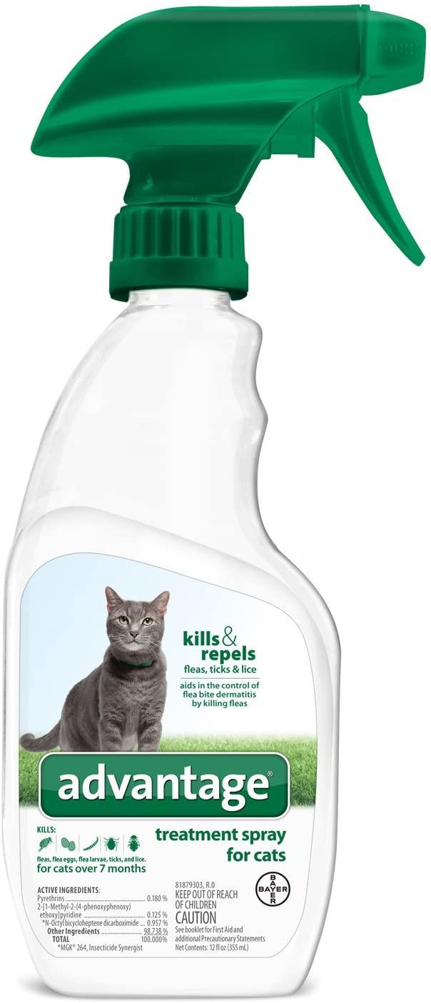 Advantage Flea Treatment Spray for Cats, 12-oz (*)