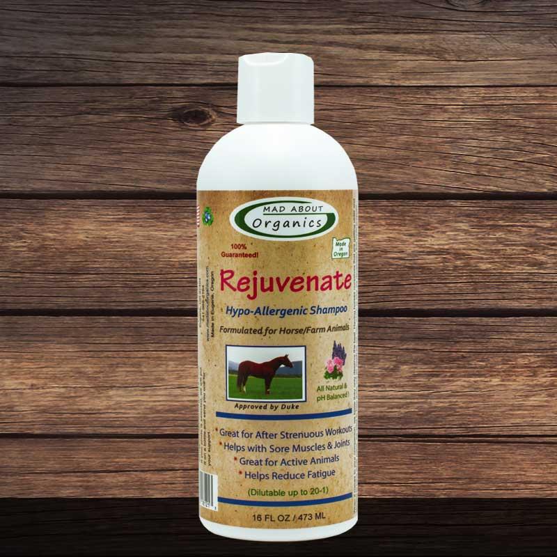 Mad About Organics Rejuvenate Hypo-Allergenic Shampoo for Horse & Farm Animals, 16-oz