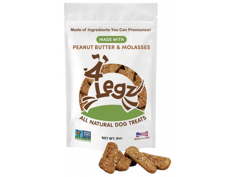 4Legz Peanut Butter & Molasses Dog Treats