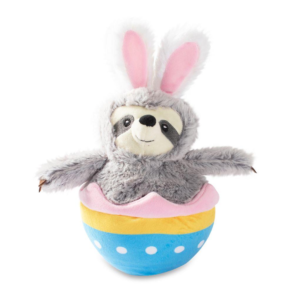 Pet Shop by Fringe Studio Eggstra Special Sloth Dog Toy, 10.5-in x 9-in
