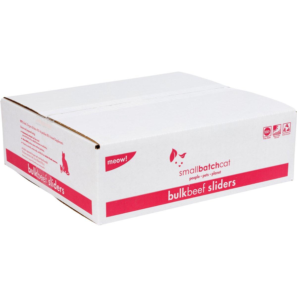 Smallbatch Cat Beef Batch Sliders Frozen Cat Food, 9-lb