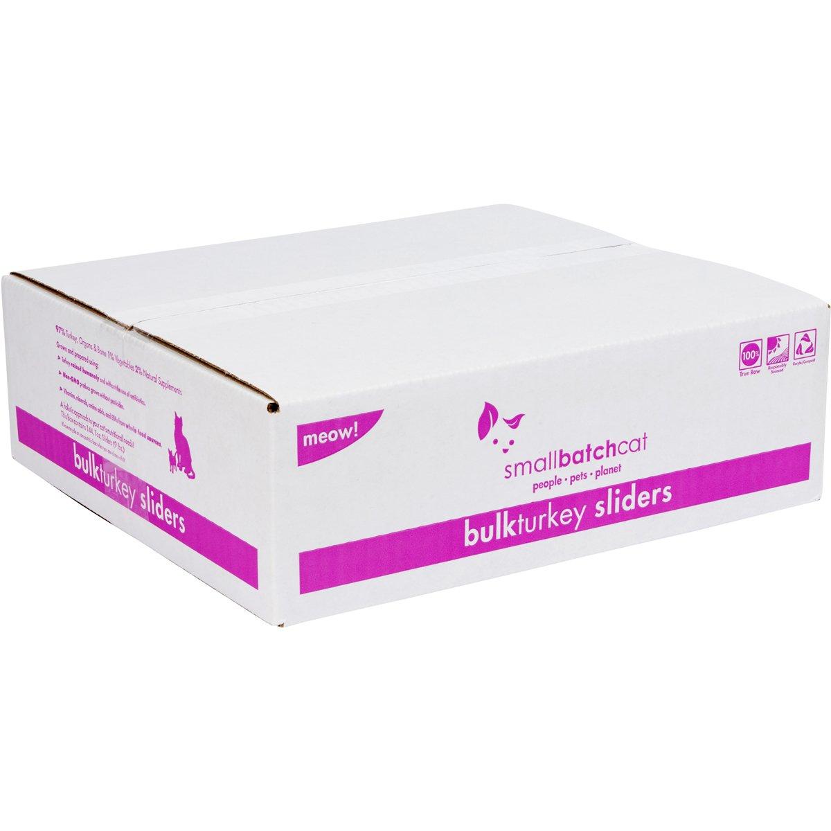 Smallbatch Cat Turkey Batch Sliders Frozen Cat Food, 9-lb