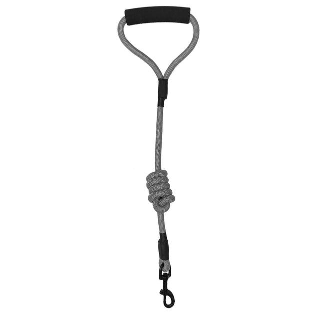 Dogline Round Nylon Dog Leash, Grey