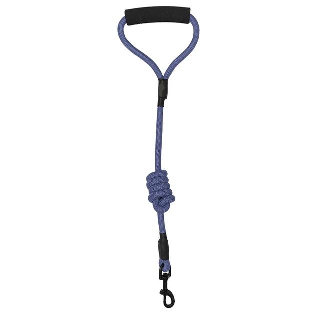 Dogline Round Nylon Dog Leash, Navy Blue